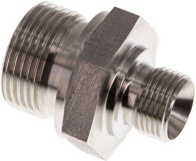 Hydraulik-Doppelnippel G 3/4"-G 3/8", 1.4571