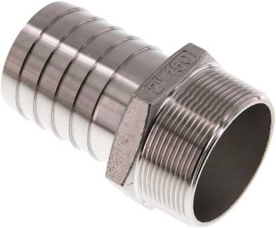Gewindetülle NPT 2"-50mm, 16 bar 1.4408