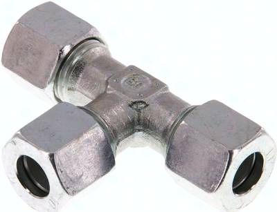 T-Schneidringverschraubung 10 L, Stahl verzinkt