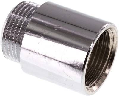 Gewindeverlängerung G 3/4"-30mm, Messing verchromt