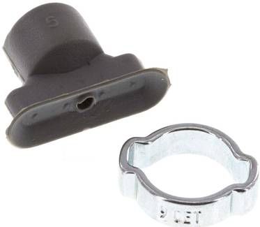 Ovalsauger, 18 x 6mm, Hub 1mm, NBR (grau)