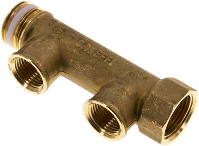 Verteilerrohr G 3/4"(IG/AG), 2 Abgänge G 1/2" (IG)