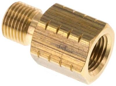 Reduziernippel G 1/8"(AG)-NPT 1/8"(IG), 16 bar Messing