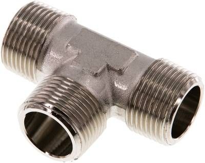 T-Stück R 3/4" (AG), Messing vernickelt