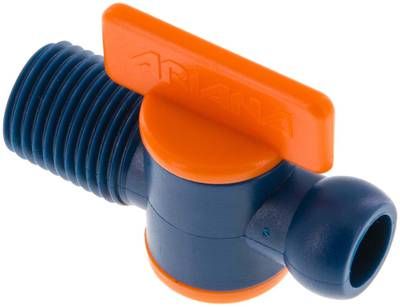 Gelenkschlauch, 1/4", Absperrhahn mit Gelenkschlauchanschluss und Gewinde R 1/4"