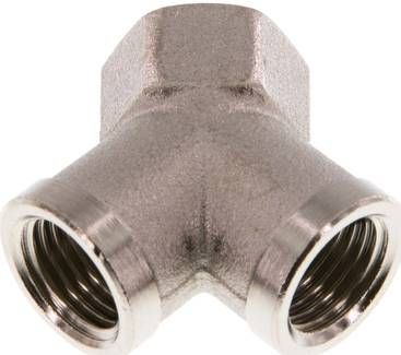 Y-Stück G 1/4" (IG), 16 bar Messing vernickelt