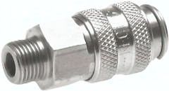 Kupplungsdose (NW5) G 1/8"(AG), Messing vernickelt