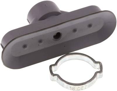 Ovalsauger, 60 x 20mm, Hub 3mm, NBR (grau)