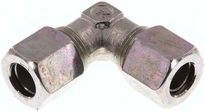 Winkel-Schneidringverschrau-bung 8 LL, Stahl verzinkt