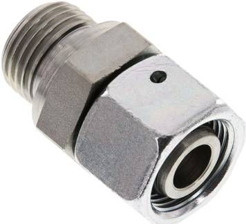 Einstellb. Schneidringverschr. 15 L-G 1/2", Stahl verzinkt