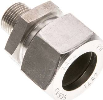 Gerade Schneidringverschr. 22 L-G 3/8", 1.4571