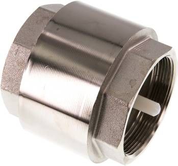 Rückschlagventil (leicht), G 2 1/2", PN 8, Messing vernickelt