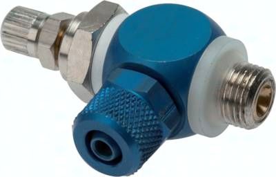 Drosselrückschlagventil G 1/4"-6 x 4mm, zuluftregelnd (A)