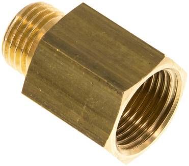 Reduziernippel G 1/4"(AG)-G 3/8"(IG), 16 bar Messing