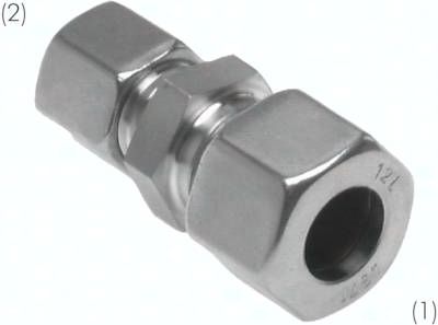 Reduzierverschraubung 10 L-8 L, Klemmring 1.4571 (NC)