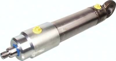 Hydraulikzylinder, Ø 30/18, Hub 100, Gewinde/Gelenkkopf