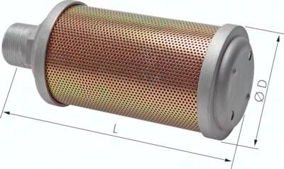 Hochleistungs-Schalldämpfer G 3/4" (PN 10 bar)
