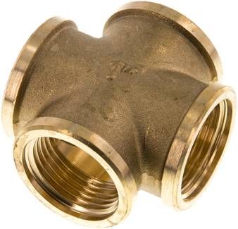 Kreuzstück G 1" (IG), 16 bar Messing