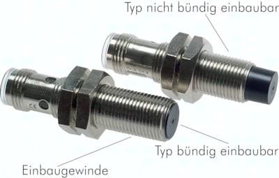 Omron Näherungsschalter, M 12 x 1, nicht bündig einbaubar