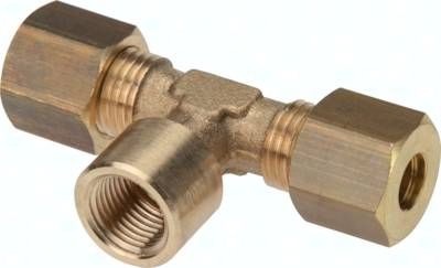 T-Klemmringverschraubung G 1/ 8"-4mm, Messing