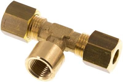 T-Klemmringverschraubung G 1/ 8"-6mm, Messing