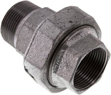 Verschraubung kon. dichtend, Rp 1 1/4"/R 1 1/4" (IG/AG)