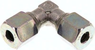 Winkel-Schneidringverschrau-bung 8 S, Stahl verzinkt