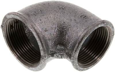 90°-Winkel Rp 1 1/2" / Rp 1 1/4" (IG), 25 bar Temperguss verzinkt