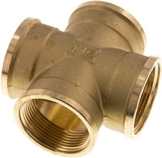 Kreuzstück G 1 1/2" (IG), 16 bar Messing