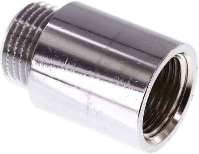 Gewindeverlängerung G 1/2"-30mm, Messing verchromt
