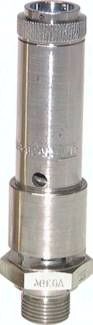 TÜV-Sicherheitsventil G 3/8" (DN10), 0,90 bar, Messing vernickelt