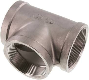 T-Stück Rp 2 1/2" (IG), 16 bar 1.4408
