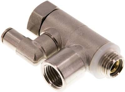 Stoppverschraubung G 1/4"-G 1/4", mit Handnotbetätigung IQS-MSV