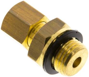 Gerade Klemmringverschraubung G 1/4"-6mm, Messing