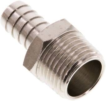 Gewindetülle R 1/2"-12mm, 16 bar Messing vernickelt