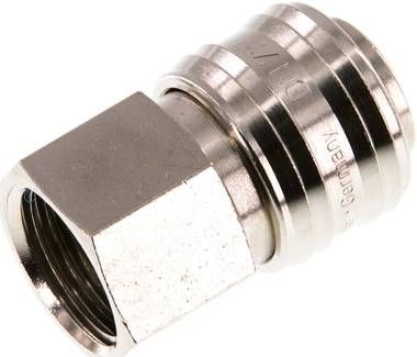 Kupplungsdose (NW7,2) G 1/2"(IG), Messing vernickelt