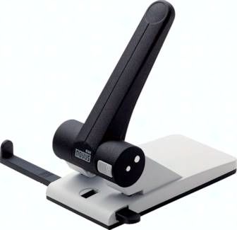 NOVUS Registraturlocher, 65 Blatt (2-fach), schwarz-grau