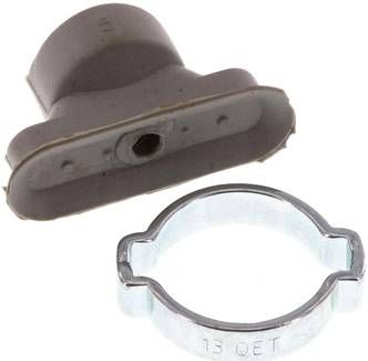 Ovalsauger, 24 x 8mm, Hub 1mm, NBR (grau)