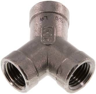 Y-Stück Rp 1/4" (IG), 16 bar 1.4408