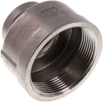 Rundmuffe Rp 2"-Rp 1", 16 bar 1.4408