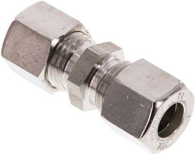 Gerade Schneidringverschrau-bung 10 L, Klemmring 1.4571 (NC)