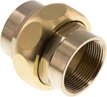 Verschraubung kon. dichtend Rp 1 1/2" (IG),16 bar Messing