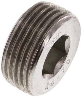 Verschlussstopfen Innenskt. R 3/4", 40 bar V4A