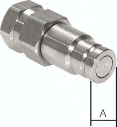 ES-Flat-Face-Kupplung ISO 16028, Stecker Baugr.4, G 1"