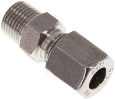 Gerade Schneidringverschr. 6 LL-R 1/8", 1.4571