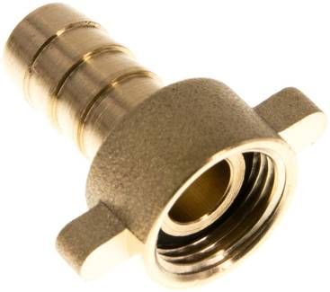 2/3-Schlauchtülle, mit Mutter G 3/8"-10mm, gerade