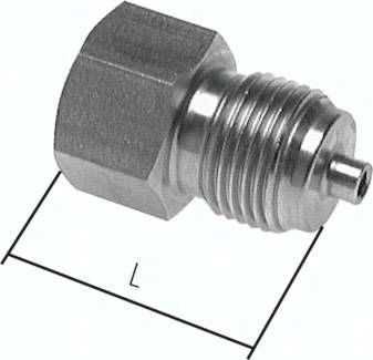 Manom.-Reduzierung G 1/4"(AG)-G 3/8"(IG). 1.4571, 37mm