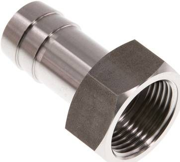 Aufschraub-Schlauchtülle G 3/4"-19mm, 40 bar 1.4571