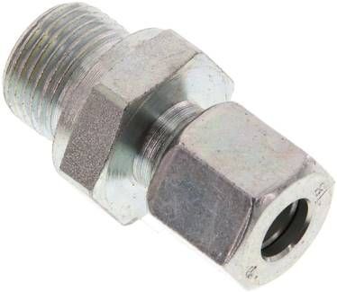 Gerade Schneidringverschr. 8 L-G 3/8", Stahl verzinkt