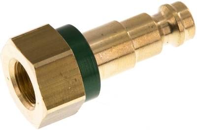 Kupplungsstecker (NW5) G 1/8"(IG), grün, Kreis Ø 10,5 mm